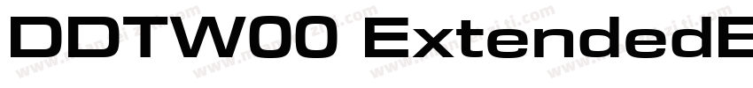 DDTW00 ExtendedBold字体转换